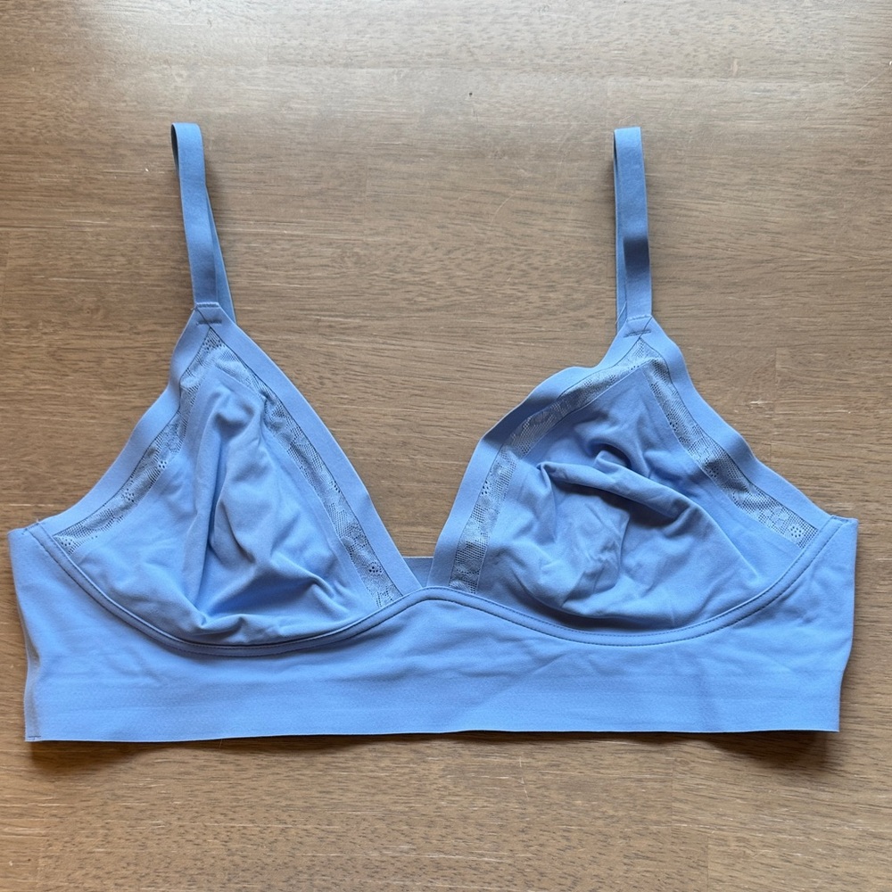 aerie Light Blue Wireless Triangle Bralette